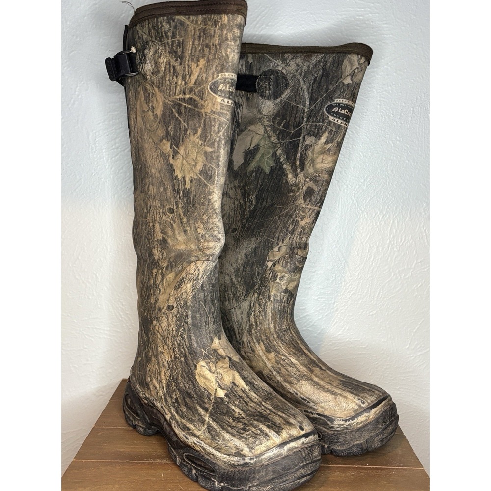 LaCrosse Men's Sz 7 Women's 9 Camo Hunting 18" Boots Alpha‎ Waterproof Neoprene